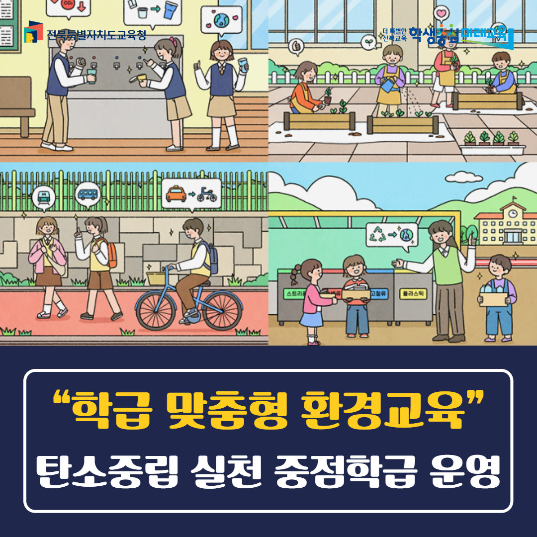 “학급 맞춤형 환경교육” 탄소중립 실천 중점학급 운영
