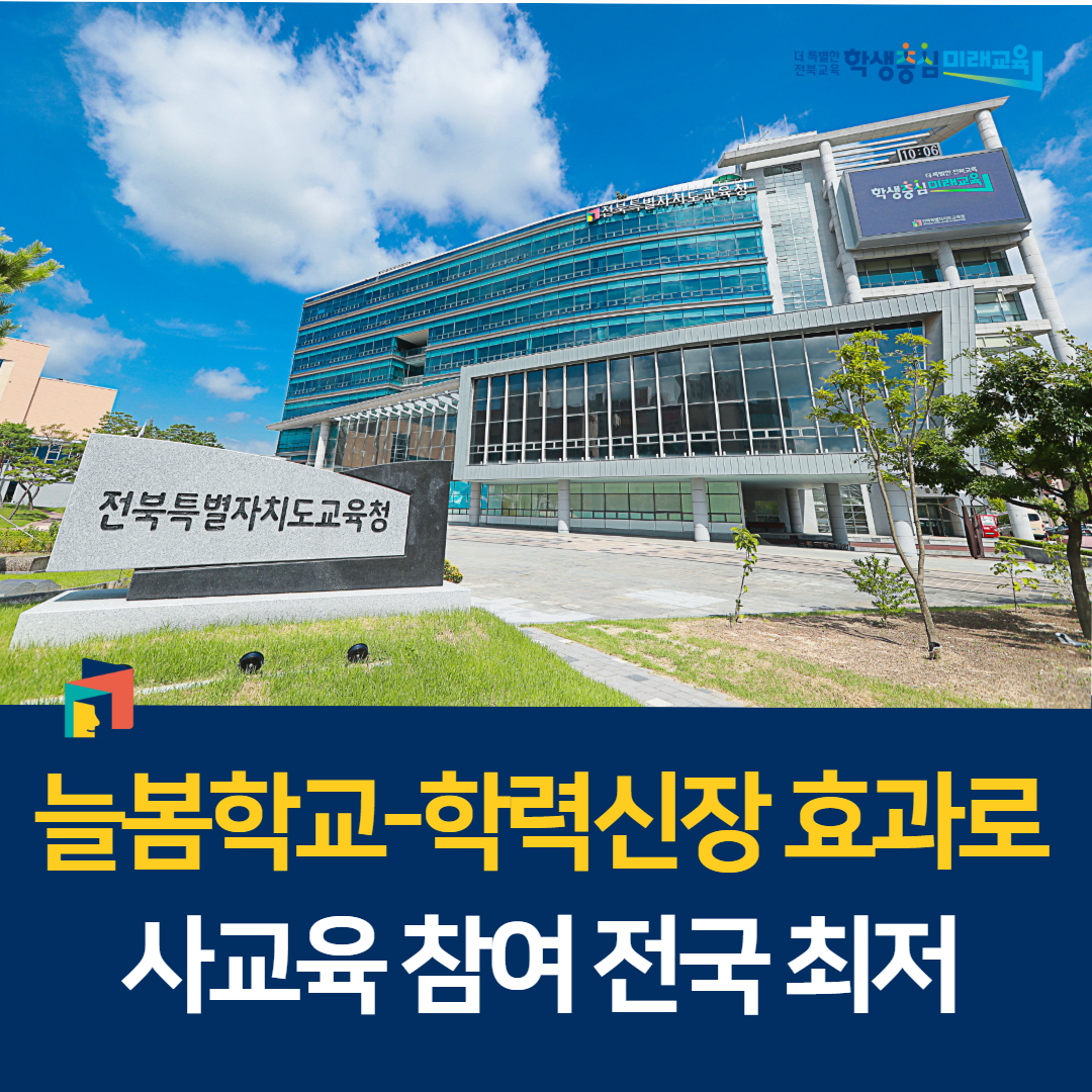 늘봄학교-학력신장 효과로 사교육 참여 전국 최저 이미지(1)