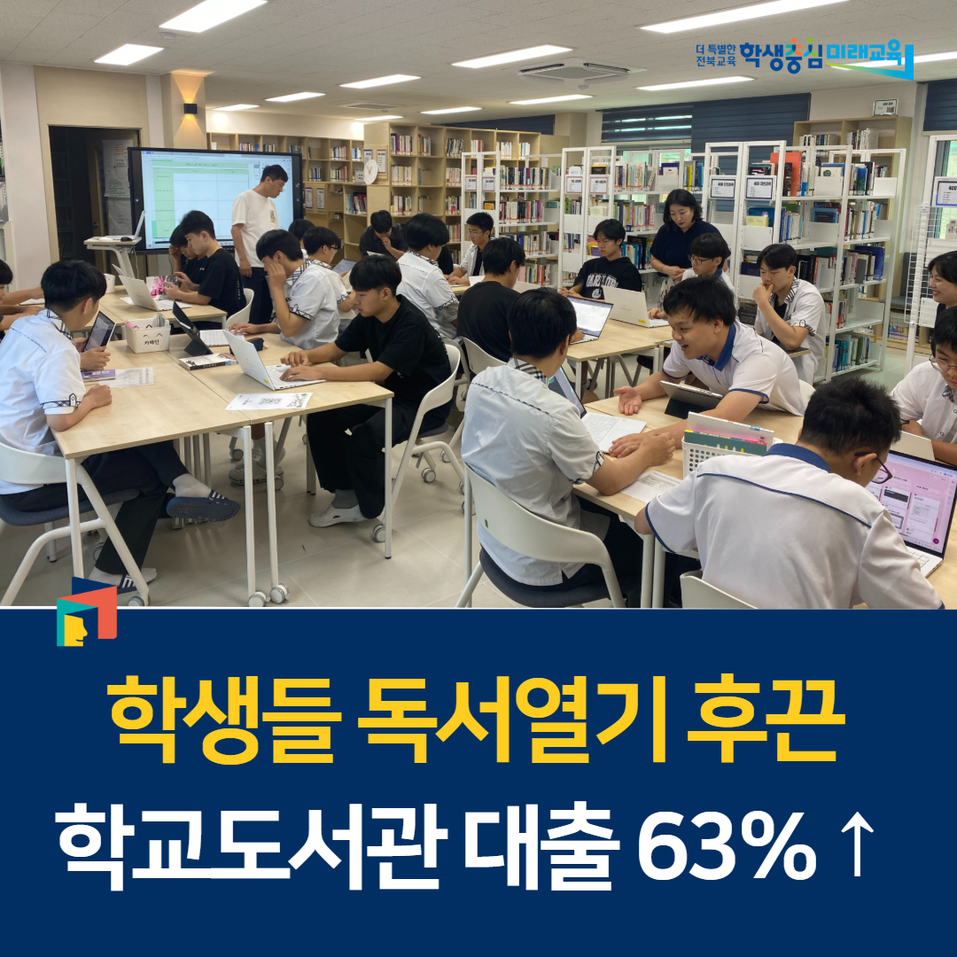 학생들 독서열기 후끈… 학교도서관 대출 63%↑ 이미지(1)