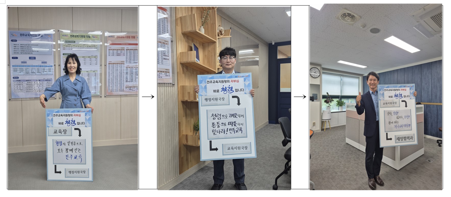전주교육지원청,‘청렴 메시지 릴레이’로 청렴 문화 확산 이미지(1)